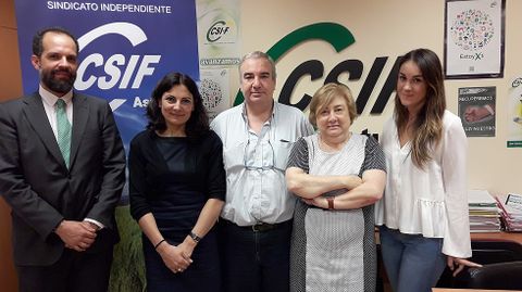 De izquierda a derecha, Alfredo Garca, Marta Montesern, Sergio Fernndez-Pea, ngeles Garca y Alma Pantiga.De izquierda a derecha, Alfredo Garca, Marta Montesern, Sergio Fernndez-Pea, ngeles Garca y Alma Pantiga