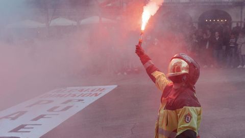 Huelga en Ourense: manifestacin.