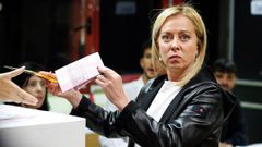 La jornada electoral de Italia, en im�genes