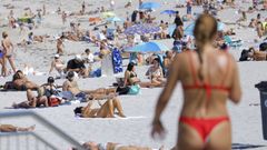 La playa de Riazor se llen&oacute; este 3 de septiembre