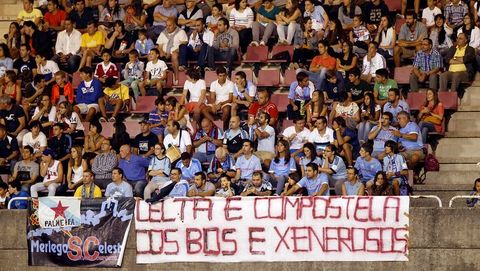 Pancarta en San Lzaro en el 2013 y la de Merlegos Celestes