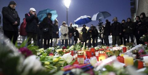 En Berl�n, como noutras moitas capitais europeas, os cidad�ns participaron en homenaxes aos asasinados en Par�s 