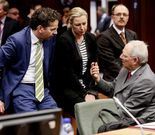 Dijsselbloem, conversando ayer con Sch�uble.