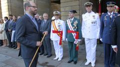 Llegada de las autoridades al Obradoiro, con Marti�o Noriega