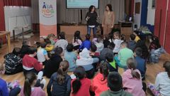 Charla de concienciacin con escolares organizada por la Asociacin de Cncer Infantil y Juvenil de Galicia.