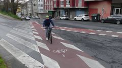 Antonio Ameijide recorri� el carril bici