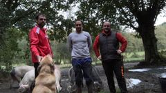 De izquierda a derecha, Diego Pena, Diego G�mez y �scar Mosquera