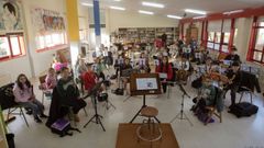 Alumnado de la escuela de m�sica de As Ponte