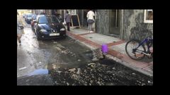 Aguas fecales en la calle San Vicente