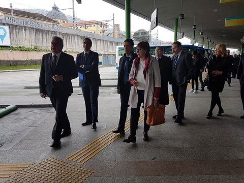 Presentaci�n de las mejoras acometidas en la estaci�n de autobuses de Oviedo.Presentaci�n de las mejoras acometidas en la estaci�n de autobuses de Oviedo