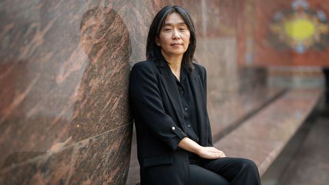 La escritora coreana Han Kang en Barcelona el pasado mes de abril