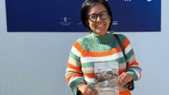 Turista de Monterrey (M�xico), en Monterrei (Ourense).