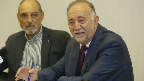 José Ramón Repullo, durante una rueda de prensa ofrecida el año pasado en Santiago