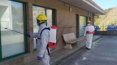 Tareas de desinfecci�n de residencias de ancianos impulsadas por la Diputaci�n