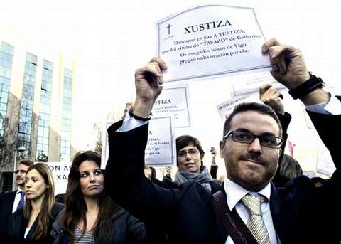 Los abogados, jueces y fiscales se manifestaron en numerosas ocasiones en contra de las tasas para la justicia. 