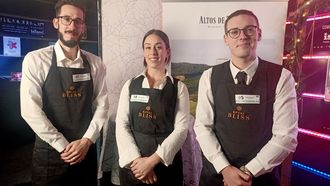 Martn Gonzlez, a la derecha, junto a Teresa Rbano y Aarn Duarte, que quedaron entre los primeros clasificados