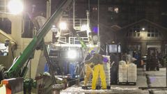 La mitad de las inspecciones a la pesca se realizan en Espa�a en los puertos, en las descargas, como esta en Ribeira (foto de archivo)