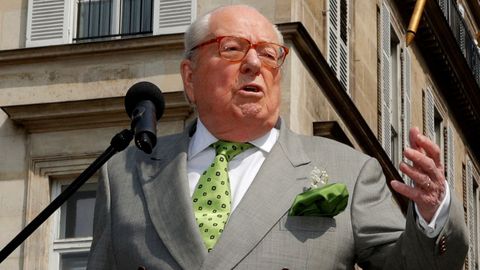 Jean-Marie Le Pen en la ceremonia del Primero de Mayo del 2019