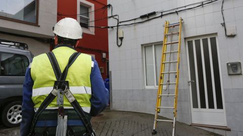 Un rayo caus� desperfectos en farolas de Malpica