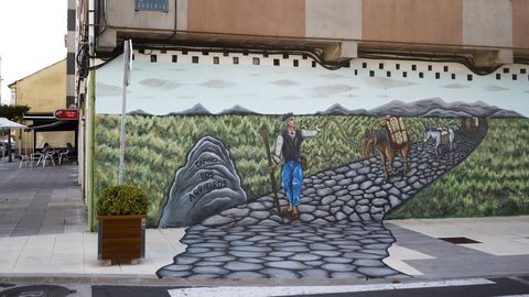 O cami�o dos arrieros, de Sergio Picos, en la avenida Ortigueira