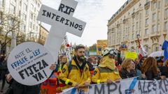 Manifestaci�n de funcionarios interinos el pasado mes de diciembre