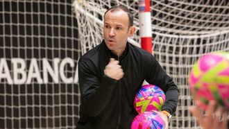 Marrube, durante a xornada Vista Alegre polo mundo cos xuven�s do Reyco Burela FS.