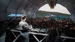 Un festival de �techno� celebrado en el parque de Bens de A Coru�a, en el 2024.