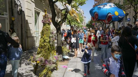 Cientos de personas disfrutaron de la Festa dos Maios de Ourense