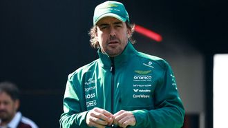 El piloto espa�ol de Aston Martin, Fernando Alonso.
