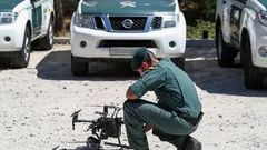 La Guardia Civil tambi�n recurri� a los drones para localizar al delincuente