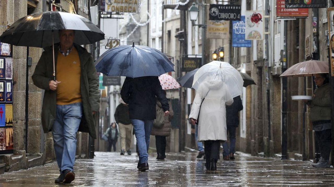 En Santa Comba llueve el doble que en Santiago