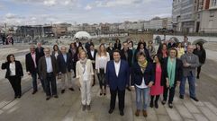 Foto de familia de la candidatura de Negreira