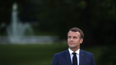 El presidente de Francia, Emmanuel Macron, este martes, en el palacio del Elseo