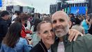 Azucena Vence y Juan Luis Yez, de Barreiros, en el concierto