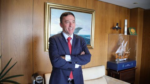 El presidente de Navantia, en su despacho, en una foto de archivo