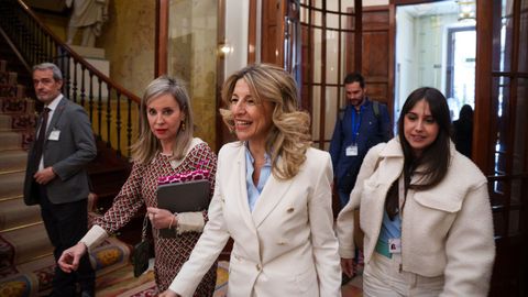 Yolanda D�az en el Congreso de los Diputados el pasado mi�rcoles.
