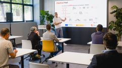 Felipe Seoane durante la presentaci�n de la plataforma SCI-Data en el CIM compostelano