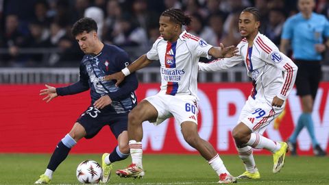 La entrada de Hugo �lvarez en el partido tras el descanso result� fundamental para el Celta ante el Lyon.