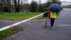 El acceso al Paseo do Anll�ns est� precintado.