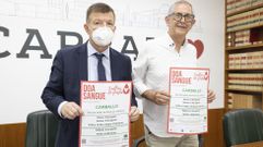 Carlos Areal y Evencio Ferrero, ayer en la capital de Berganti�os