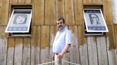 Foto de archivo de Luciano Montero en el albergue de Cruces