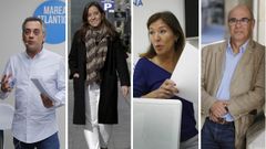 De izquierda a derecha: Xulio Ferreiro (Marea Atl�ntica), In�s Rey (PSdeG-PSOE), Beatriz Mato (PP) y Francisco Jorquera (BNG)