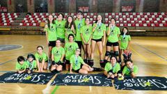 Equipo del Meigas Rodas que compiti en la pista olvica