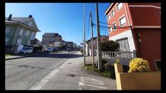 La avenida de Am�rica, el acceso principal al casco urbano de Ribadeo, en el tramo que ser� remodelado