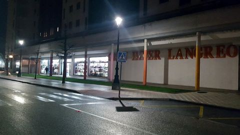 Paso de peatones en Langreo Centro (La Felguera) en el que muri� atropellada una mujer.Paso de peatones en Langreo Centro (La Felguera) en el que muri� atropellada una mujer