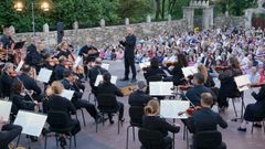 A Real Filharmonía, nunha das súas saídas de Compostela, nunha imaxe de arquivo.
