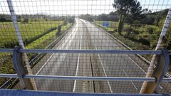 Imagen de archivo de la AG-55 a su paso por el t�rmino municipal de A Laracha.