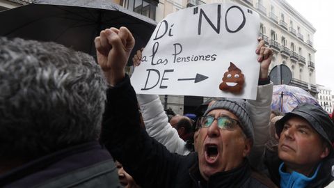 Marcha por las pensiones dignas en Madrid.