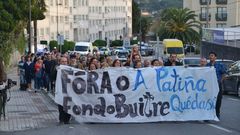 manifestaci�n vecinos de A Pati�a en Cambre