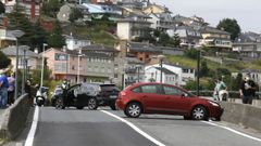 As� quedaron los veh�culos tras colisionar minutos antes de las cinco de la tarde de este domingo